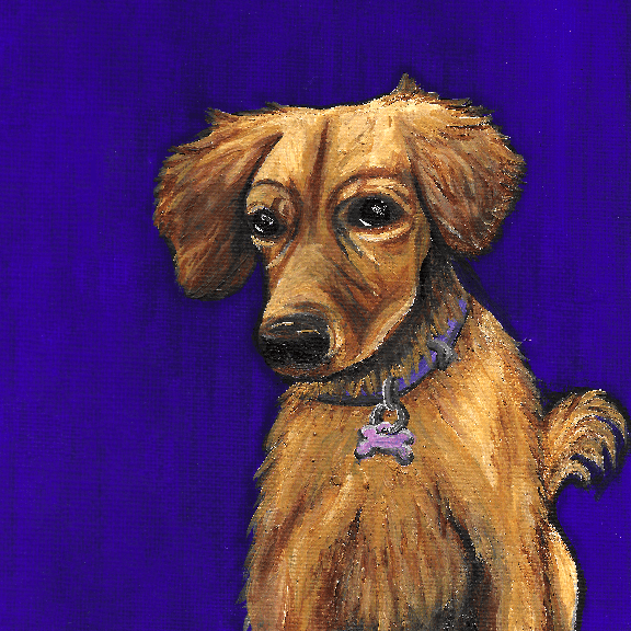 Dog Portrait. Acrylic on Canvas